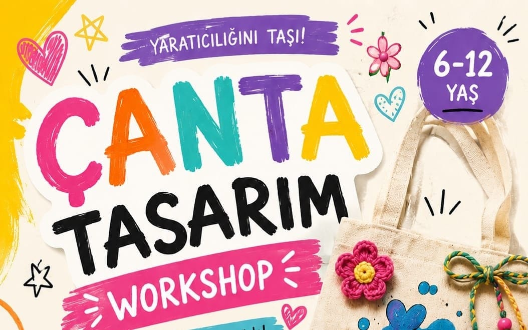 Çocuklar İçin Çanta Tasarım  ve  Boyama Workshop