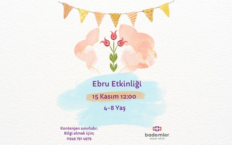 Çocuklar için Ebru Etkinliği