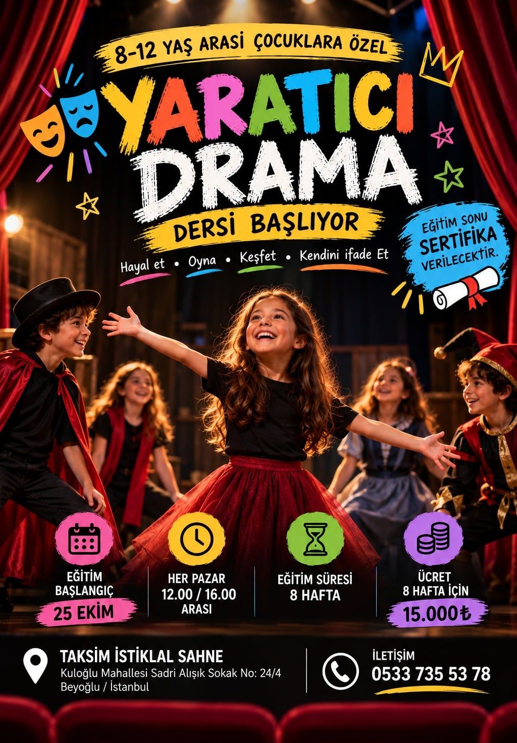 Çocuklar İçin Yaratıcı Drama Eğitimi