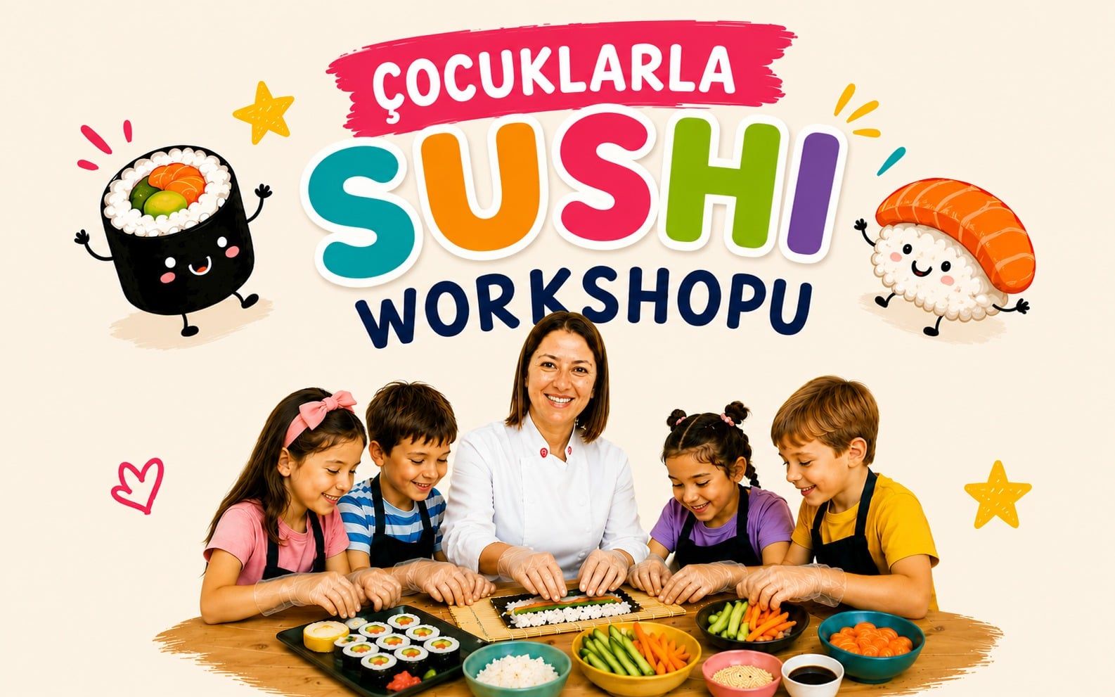 Çocuklarla Sushi Workshop