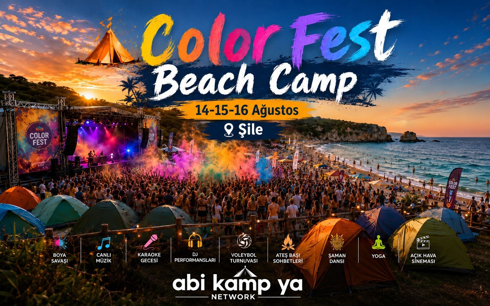 Color Fest Beach Camp