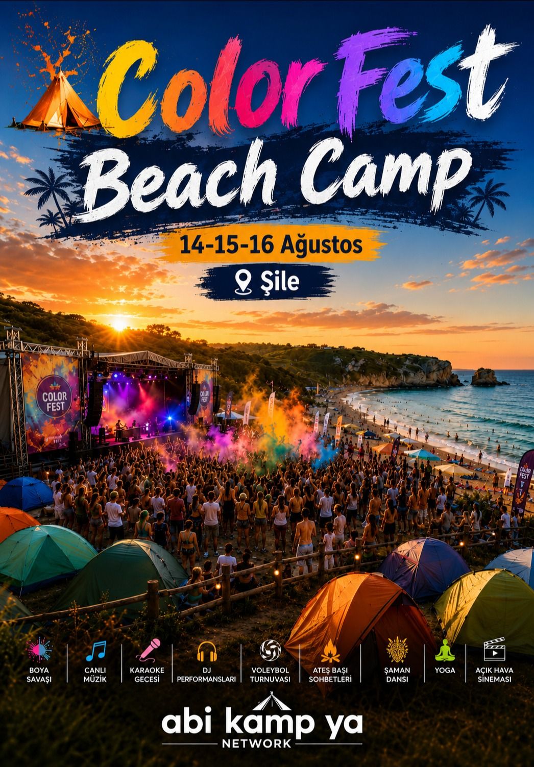 Color Fest Beach Camp
