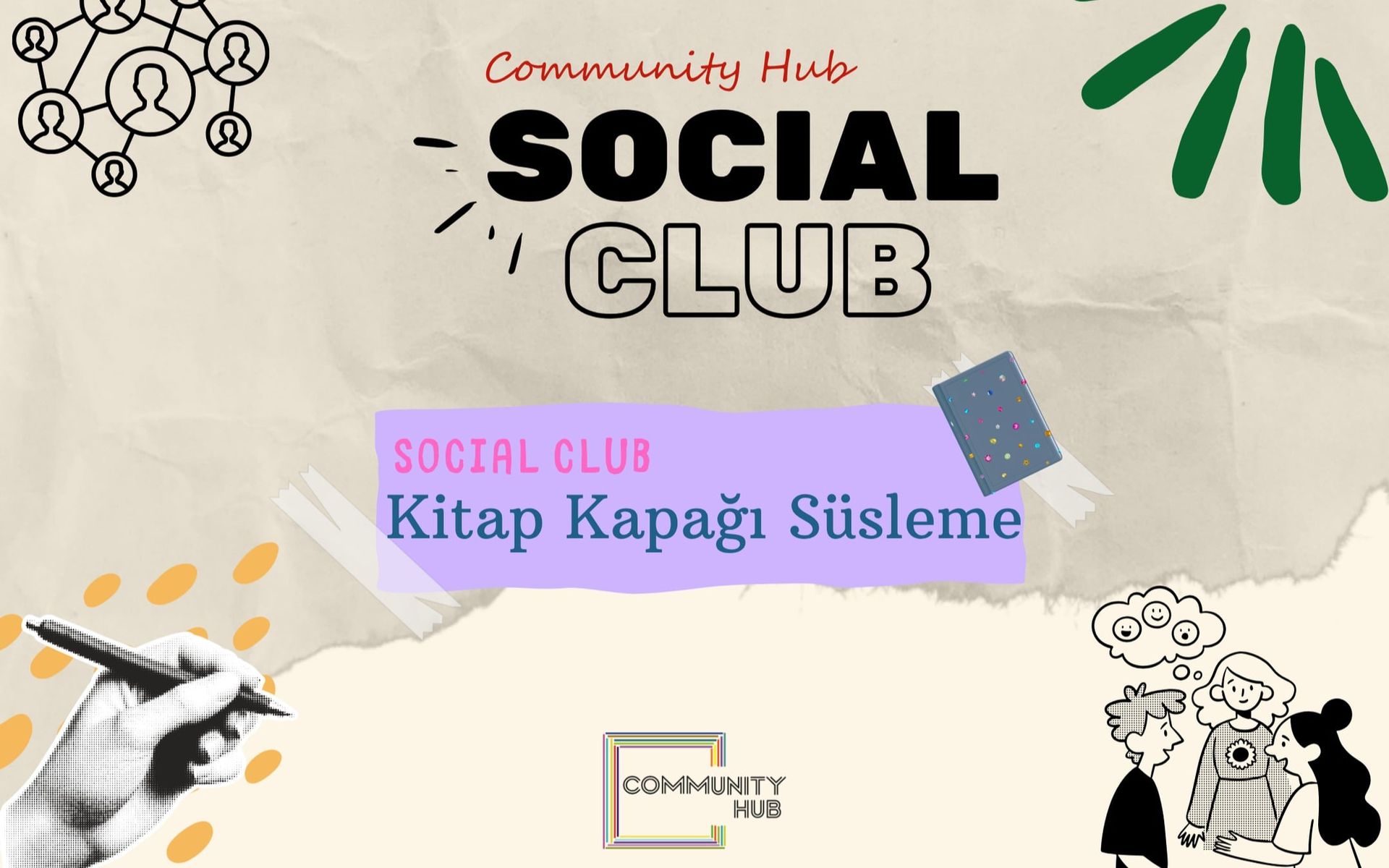 Community Social Club: Kitap Kapağı Süsleme