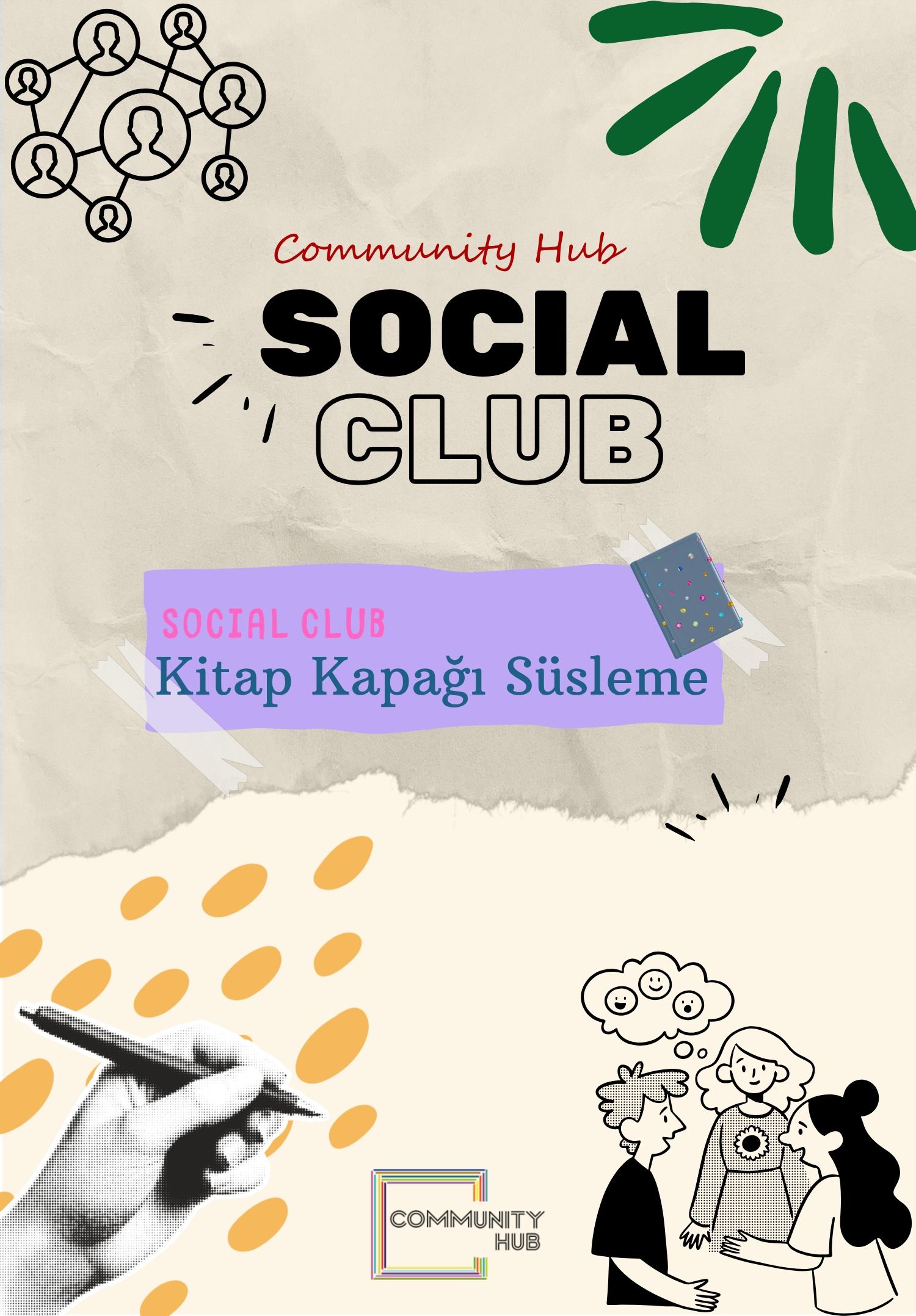 Community Social Club: Kitap Kapağı Süsleme