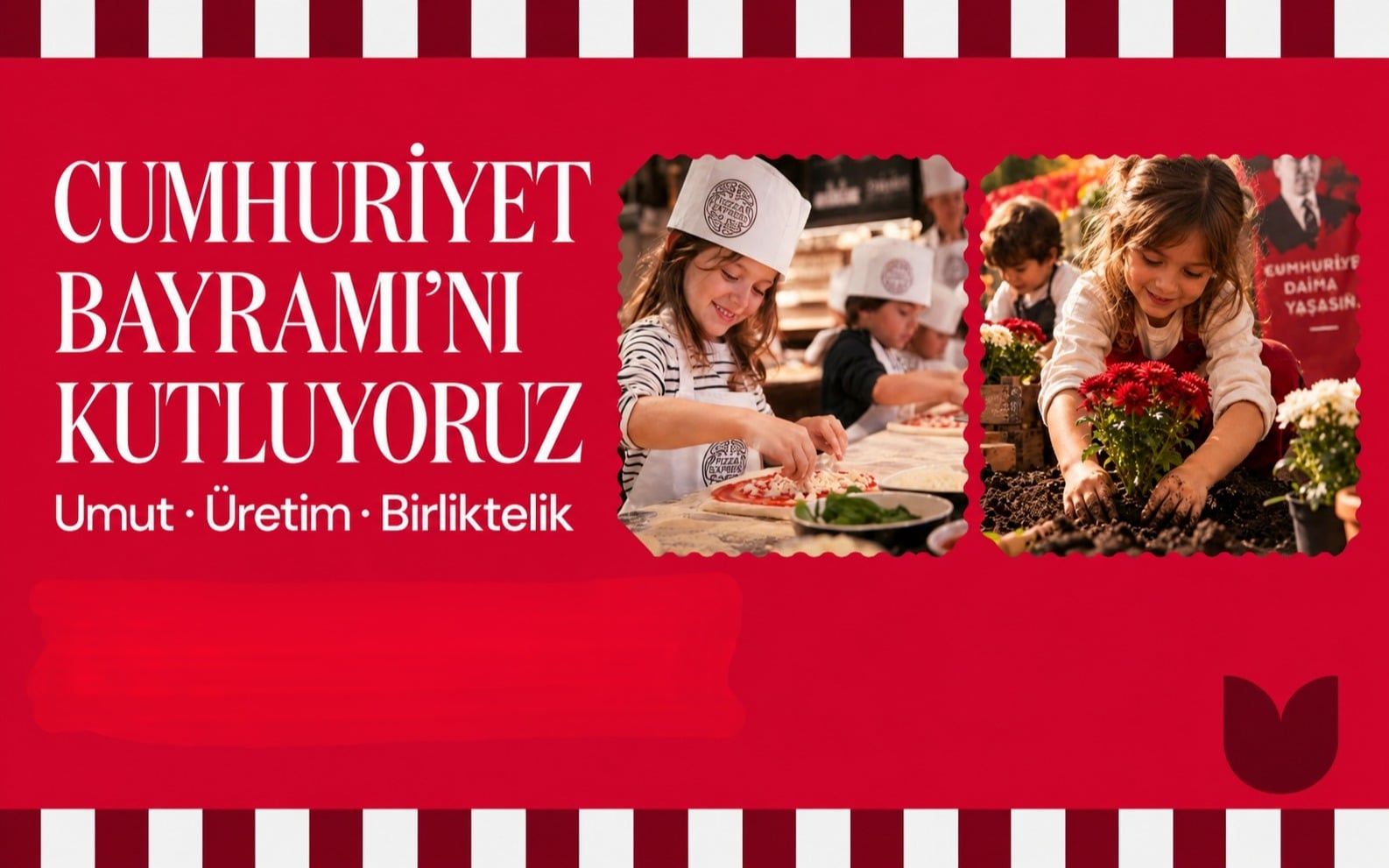 Cumhuriyet Bayramı'nı Kutluyoruz & Pizza Atölyesi | PizzaExpress x Mudita