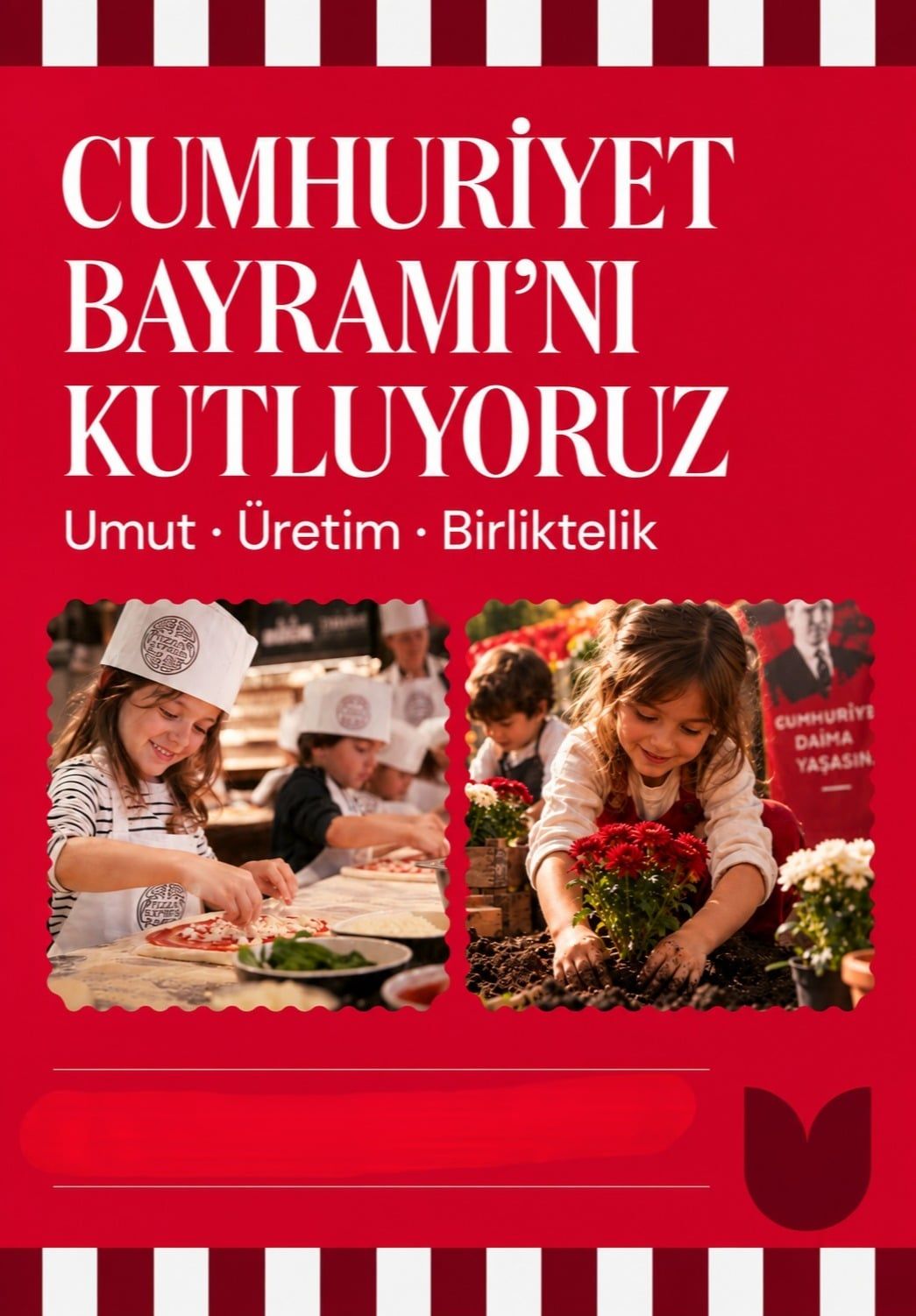 Cumhuriyet Bayramı'nı Kutluyoruz & Pizza Atölyesi | PizzaExpress x Mudita