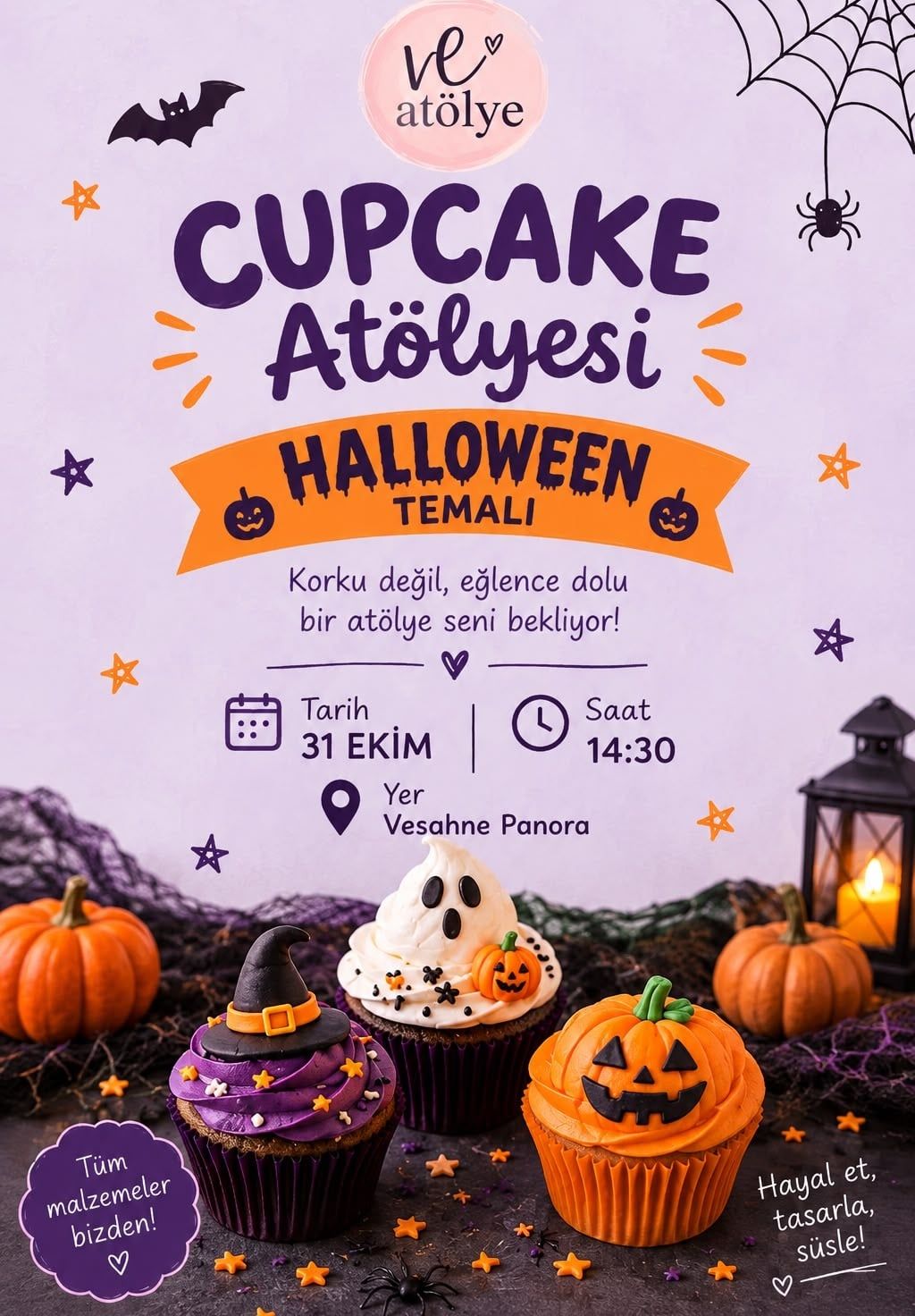 Cupcake Atölyesi (Halloween Temalı)