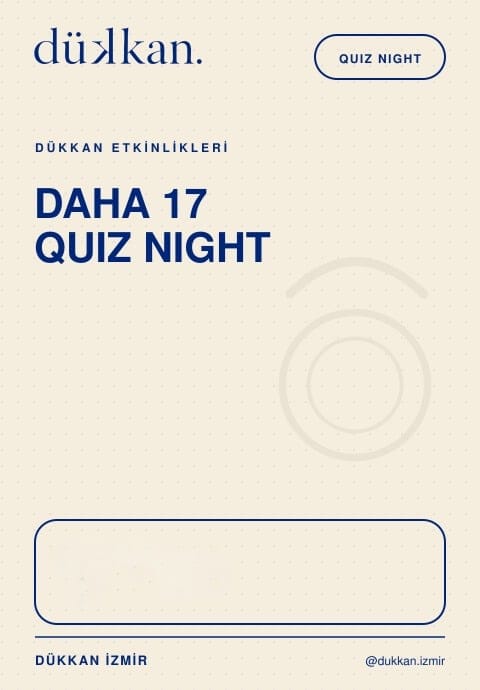 Daha 17 Quiz Night