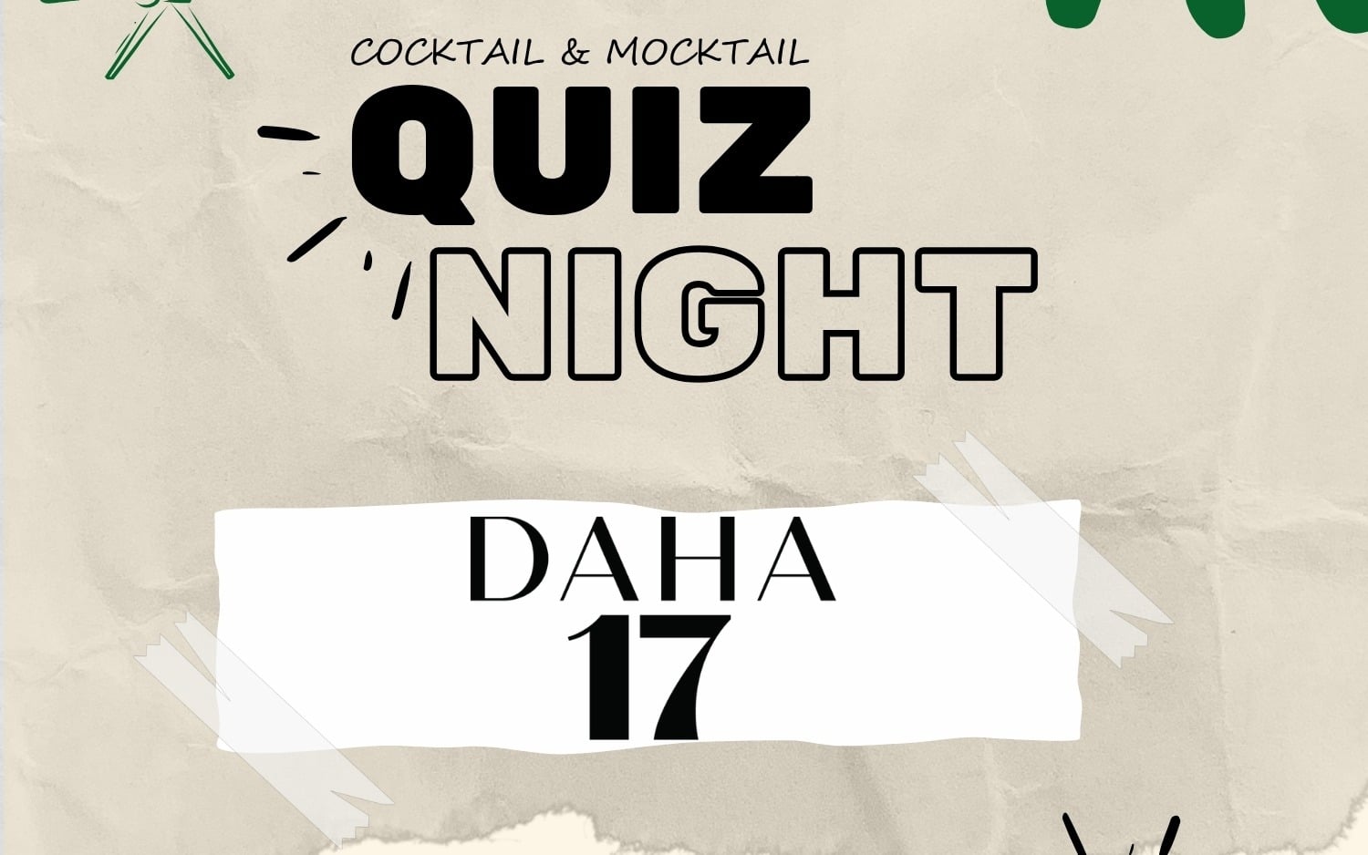 Daha 17 Quiz Night