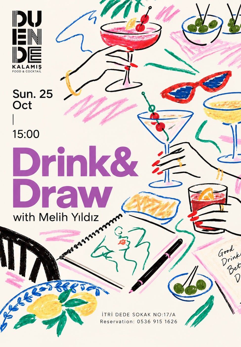 Drink & Draw with Melih Yıldız