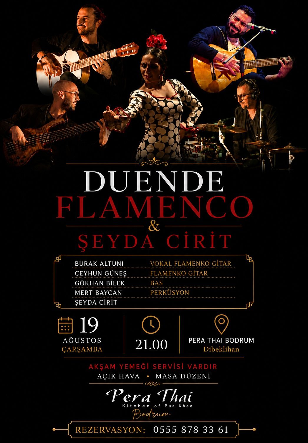 Duende Flamenco & Şeyda Cirit ile Açık Hava Flamenco Gecesi | Pera Thai Bodrum