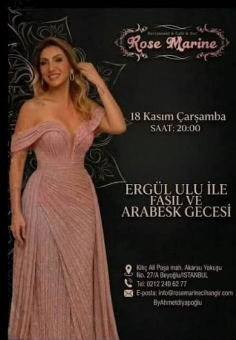 ERGÜL ULU İLE FASIL VE ARABESK GECESİ