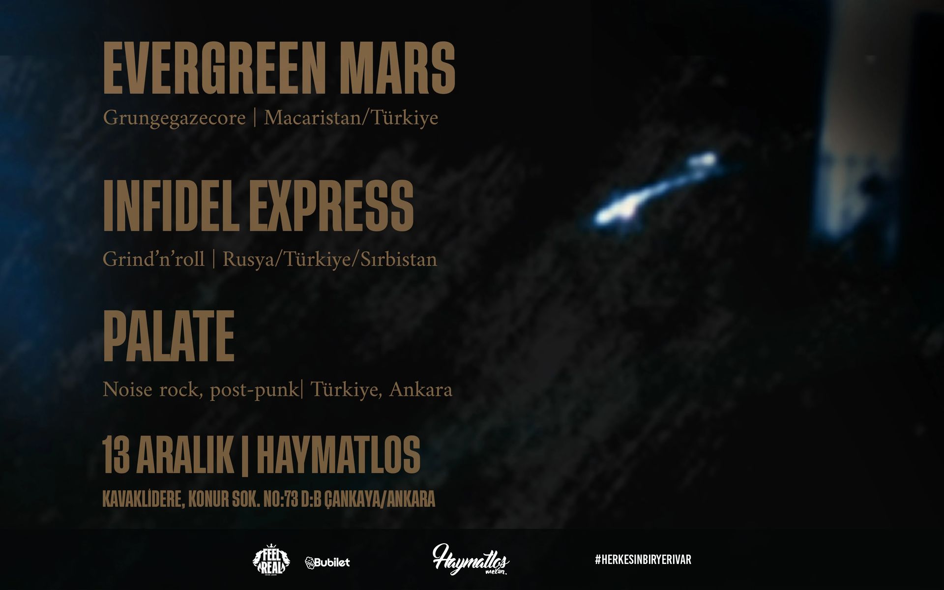 Evergreen Mars & Infidel Express & Palate