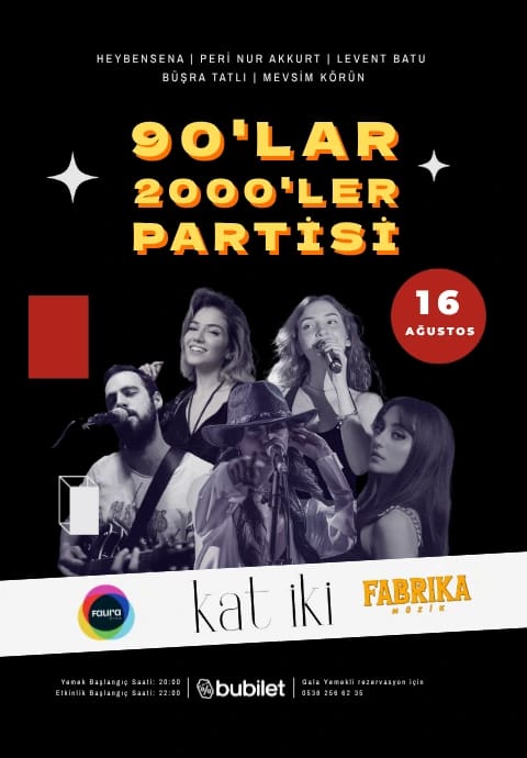 Fabrika Müzik ile 90’lar & 2000’ler Partisi