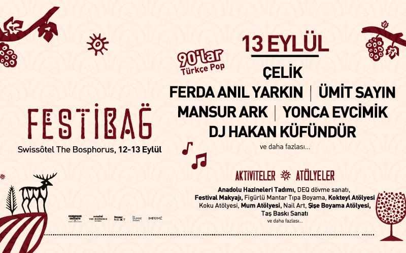 Festibağ Sunar: Çelik - Ferda Anıl Yarın - Mansur Ark - Ümit Sayın - Yonca Evcimik - Dj Küfündür (90'lar)