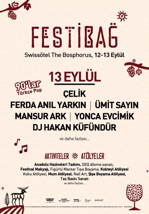 Festibağ Sunar: Çelik - Ferda Anıl Yarın - Mansur Ark - Ümit Sayın - Yonca Evcimik - Dj Küfündür (90'lar)