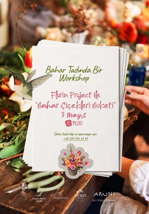 Florin Project ile Bahar Çiçekleri Buketi Workshop