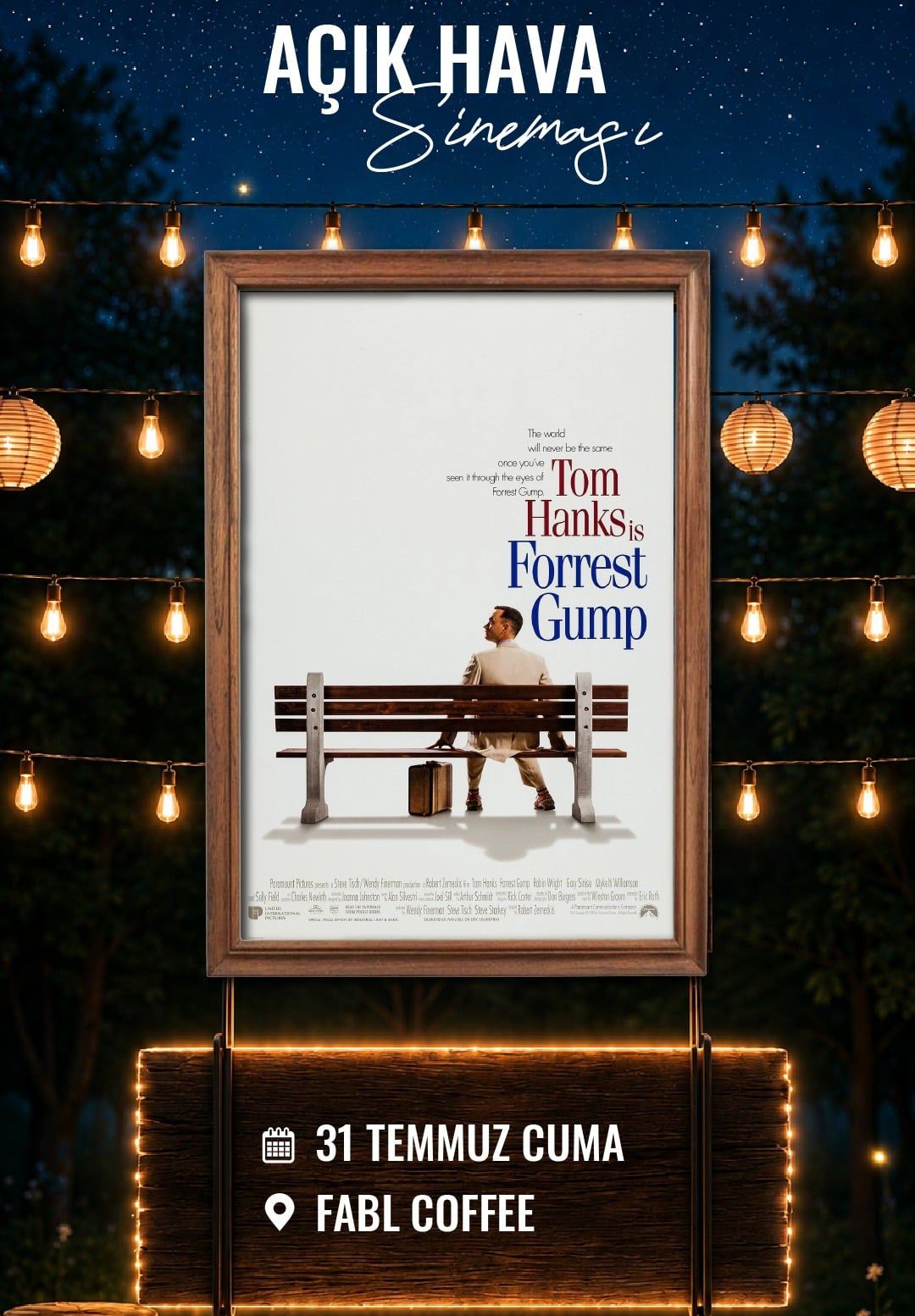 Forrest Gump - Fabl Açıkhava Sinema Etkinlikleri