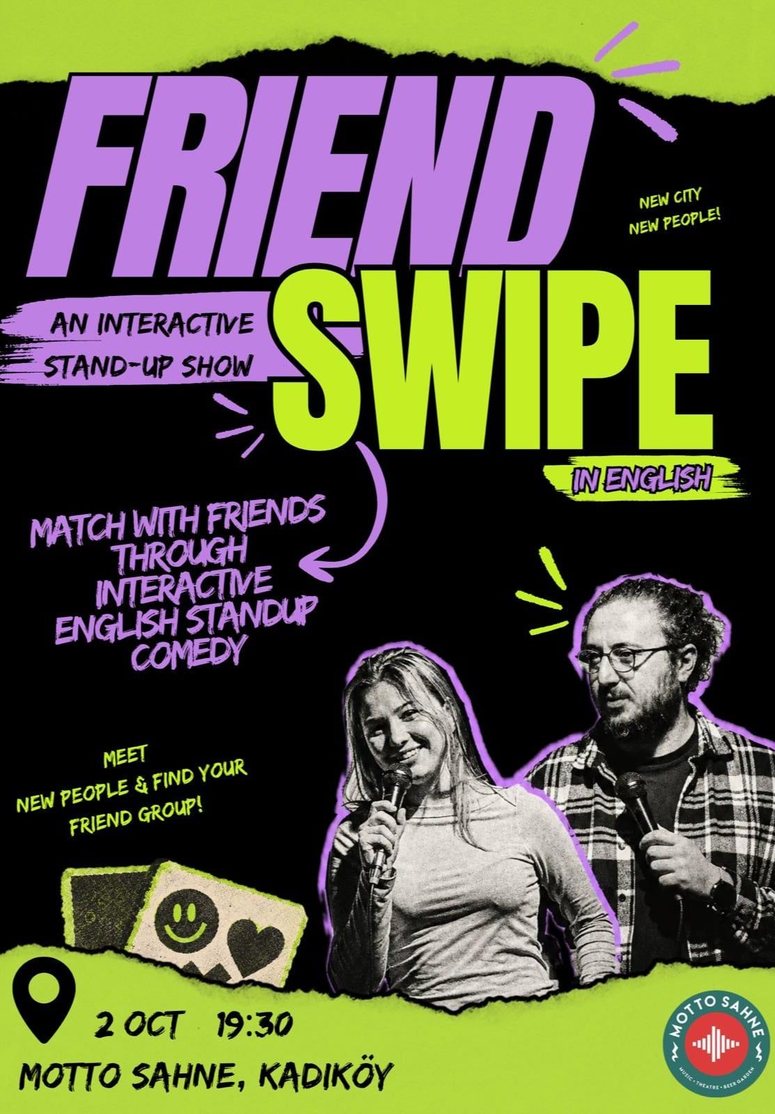 Friend-Swipe: An Interactive Stand-Up Show