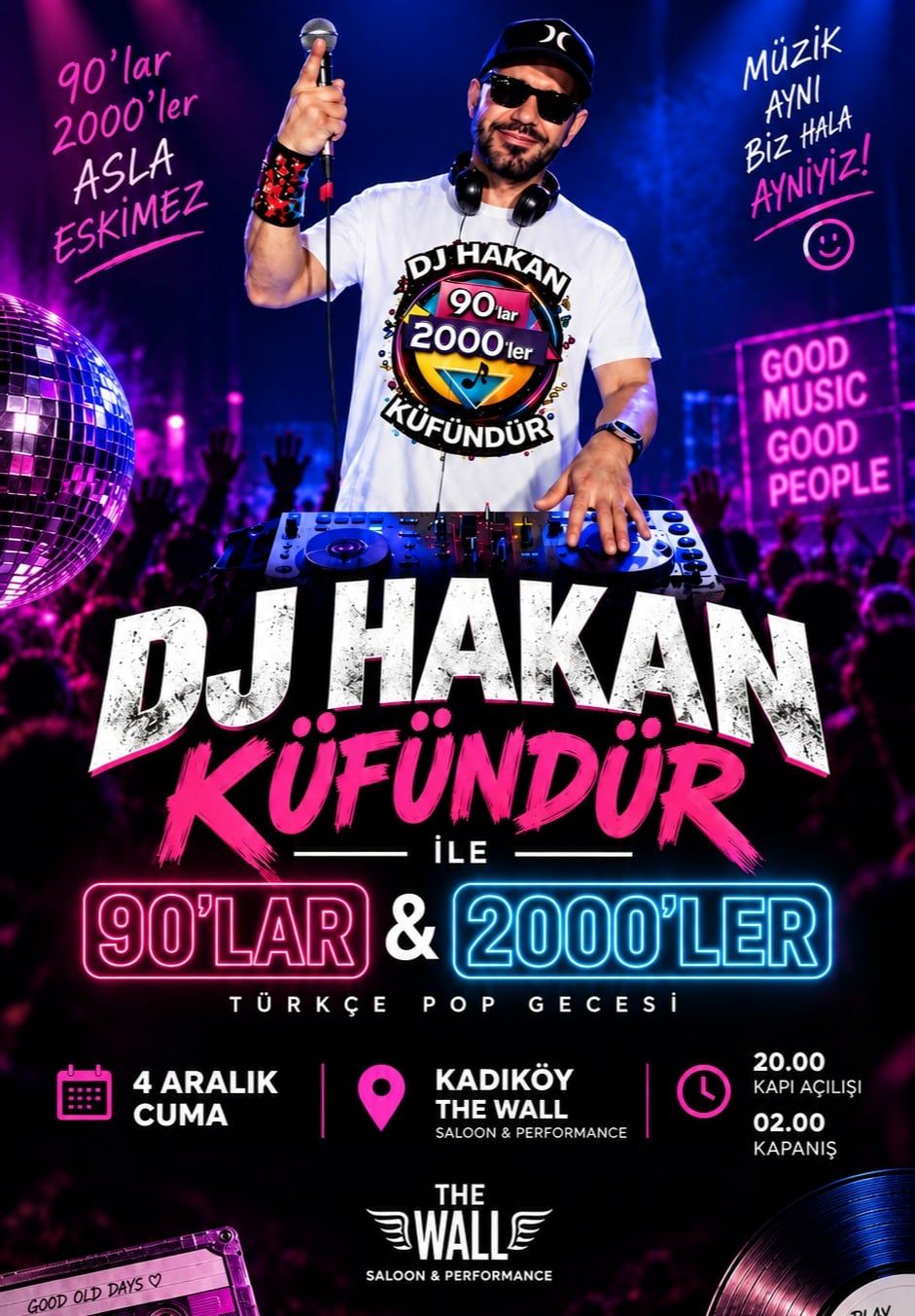 Hakan Küfündür ile 90’lar & 2000’ler Türkçe Pop Gecesi