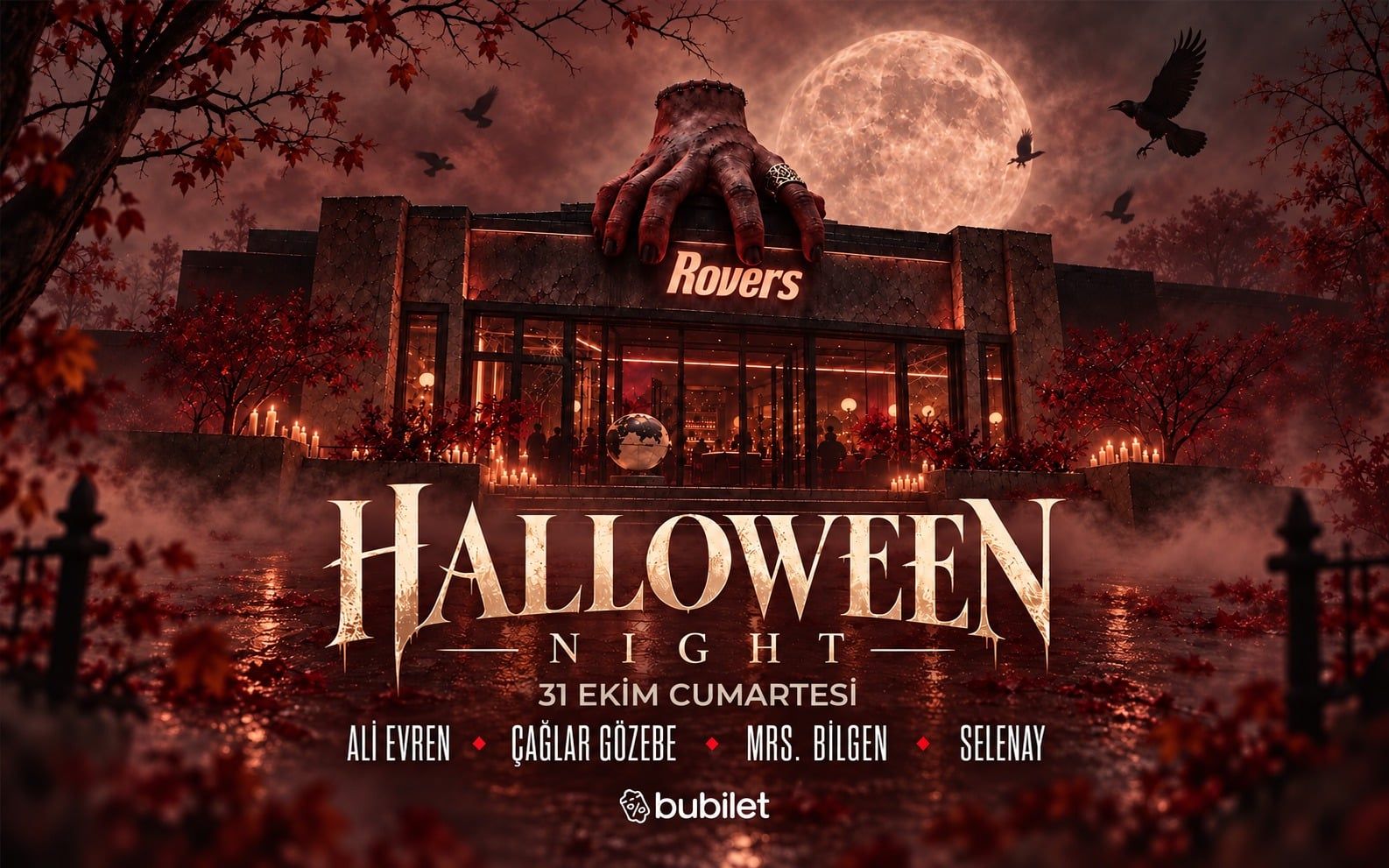 Halloween Night - DJ SETS Ali Evren • Çağlar Gözebe • Mrs. Bilgen • Selenay