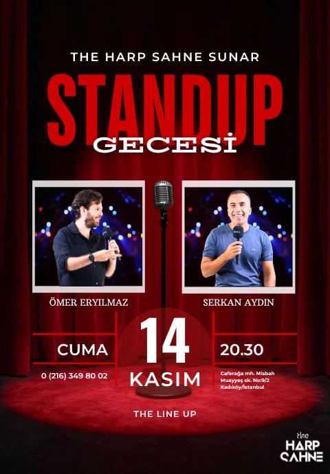 Harp Sahne 2’li Stand Up Gecesi Kadıköy
