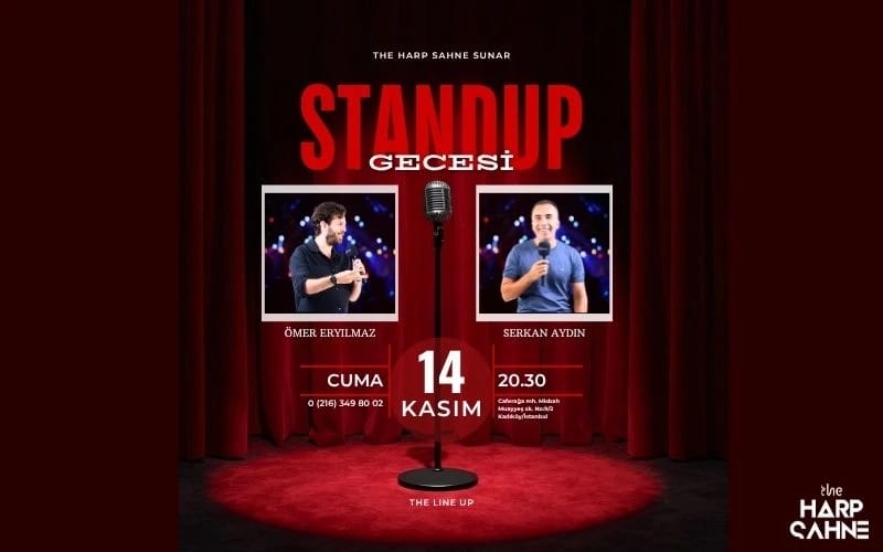 Harp Sahne 2’li Stand Up Gecesi Kadıköy