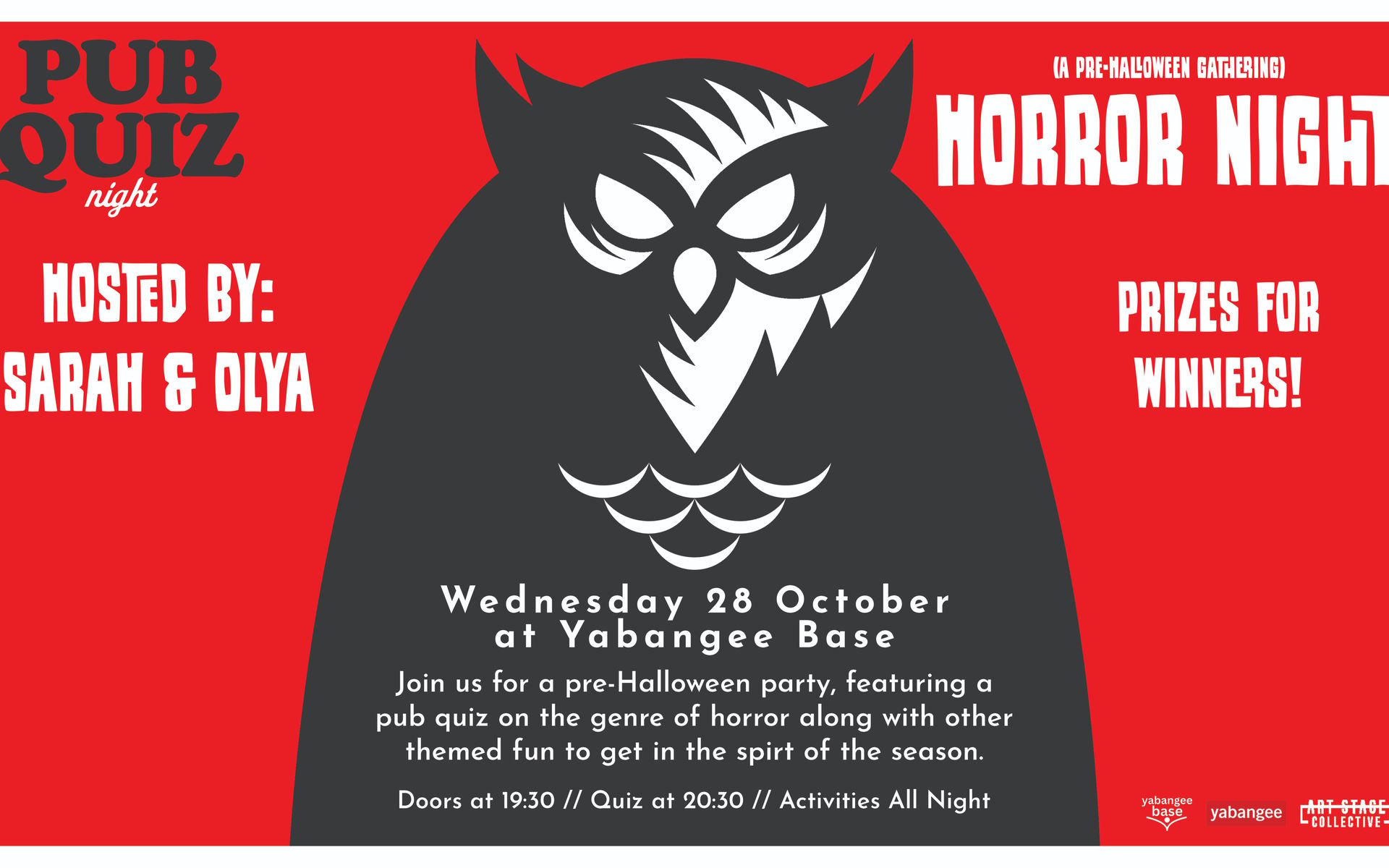Horror Night Pub Quiz & Pre-Halloween Gathering (& After-Party)