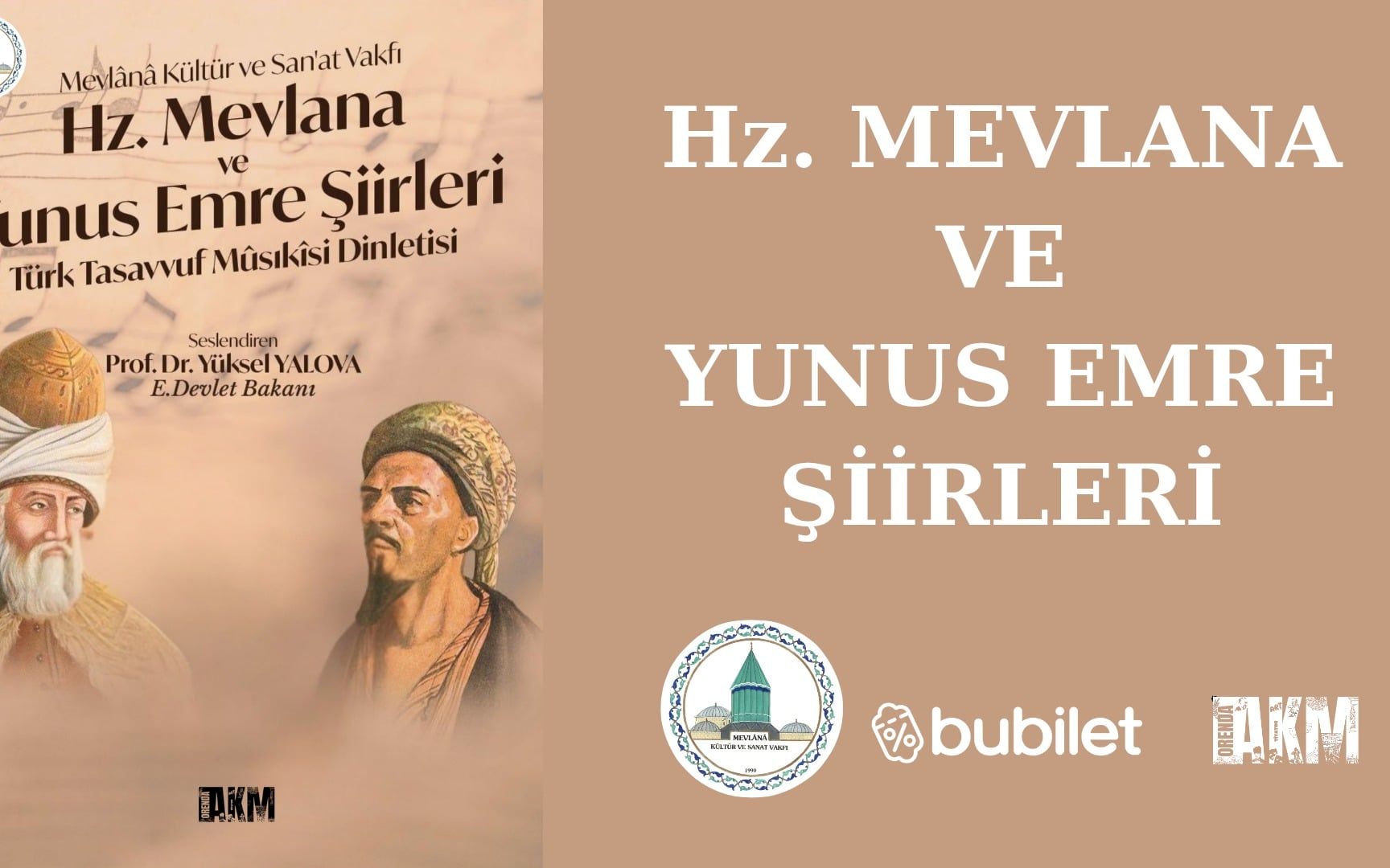 ‎Hz. Mevlâna ve Yunus Emre Şiirleri – Türk Tasavvuf Müziği Dinletisi