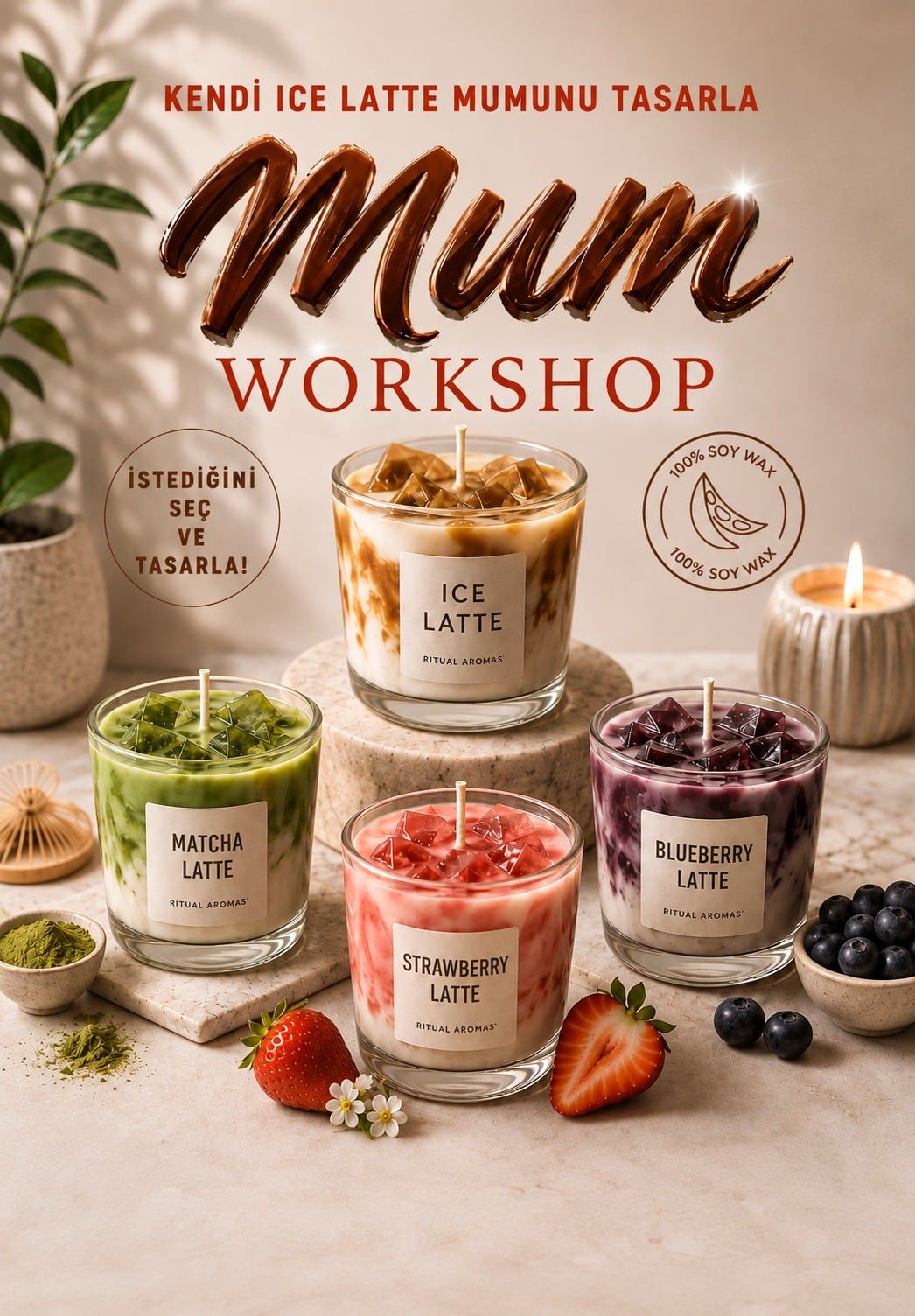 Ice Latte Mum Workshop | Ankara Mum Atölyesi