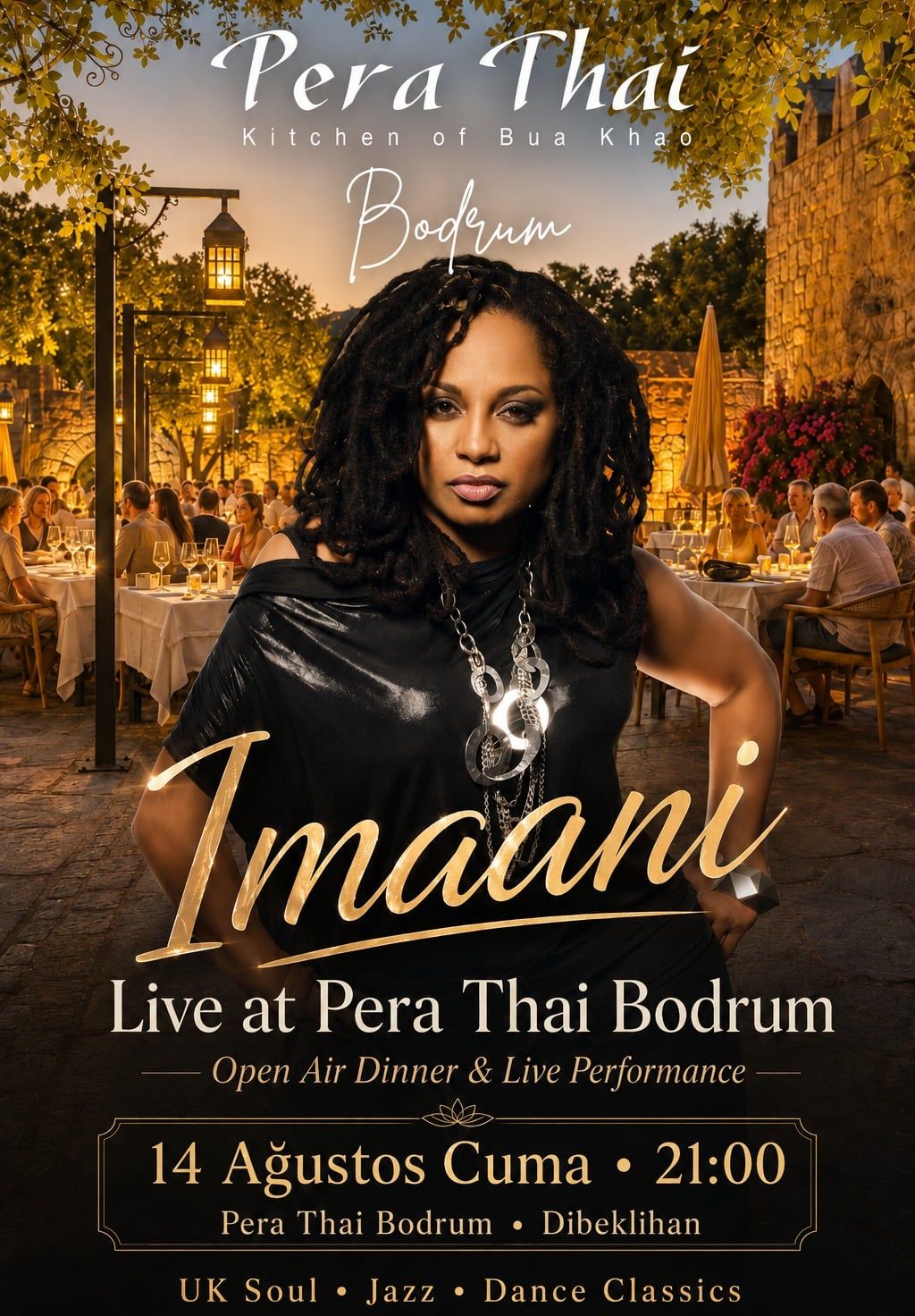 Imaani ile Açık Hava Dinner & Live Performance | Pera Thai Bodrum