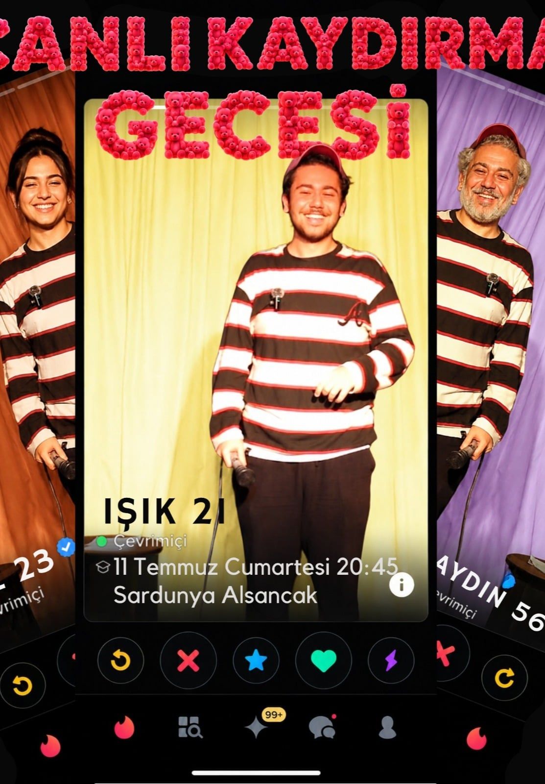 IŞIK DENİZ'LE KAYDIRMA GECESİ