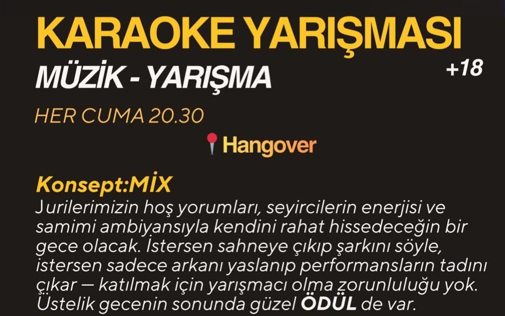 Karaoke Yarışması (Jürili) 