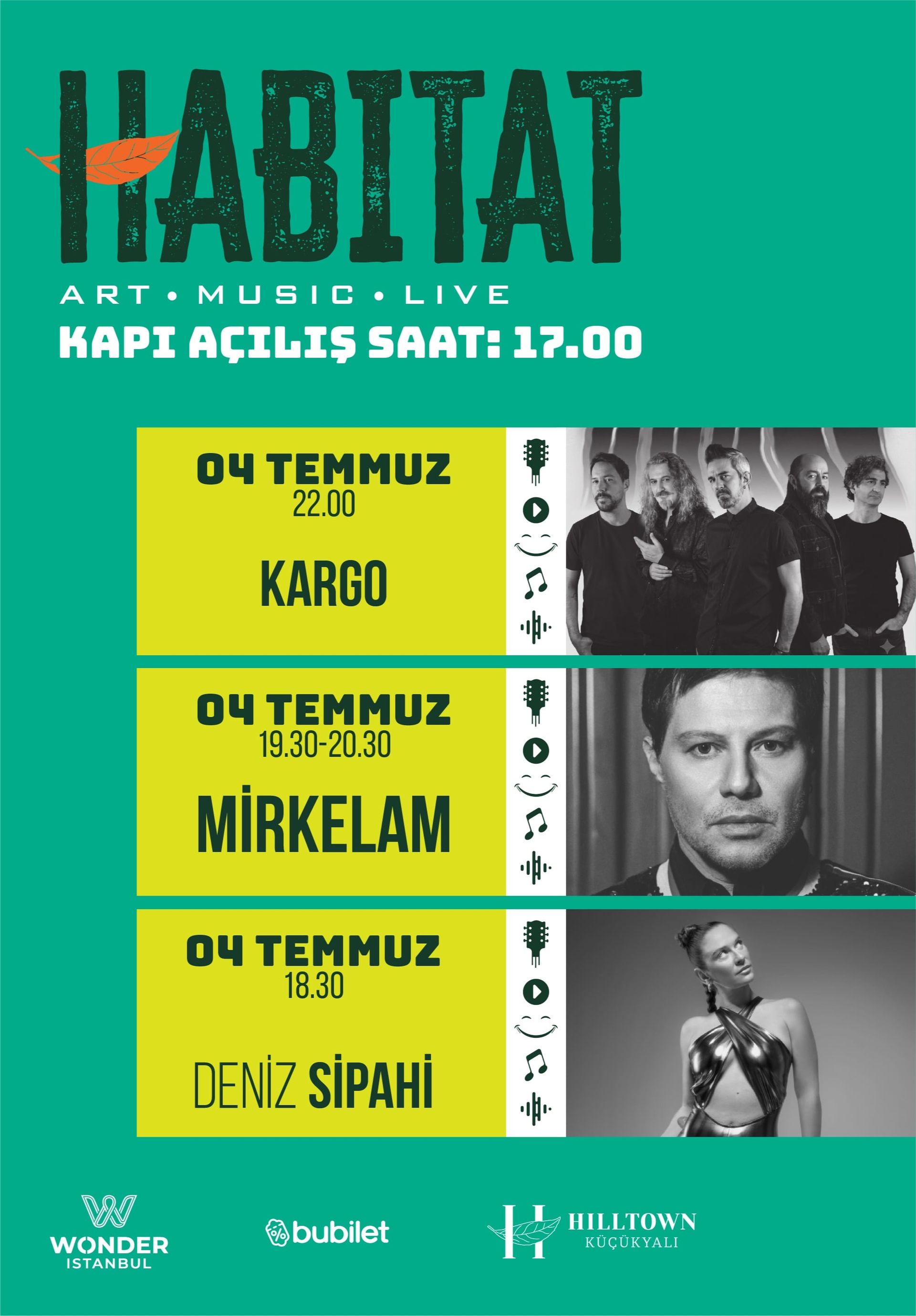 HABITAT Art Music Live-Kargo-Mirkelam-Deniz Sipahi 