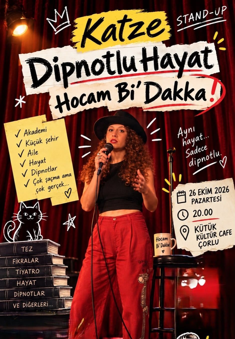 Katze - Dipnotlu Hayat: "Hocam Bi’ Dakka!" (Stand-up)