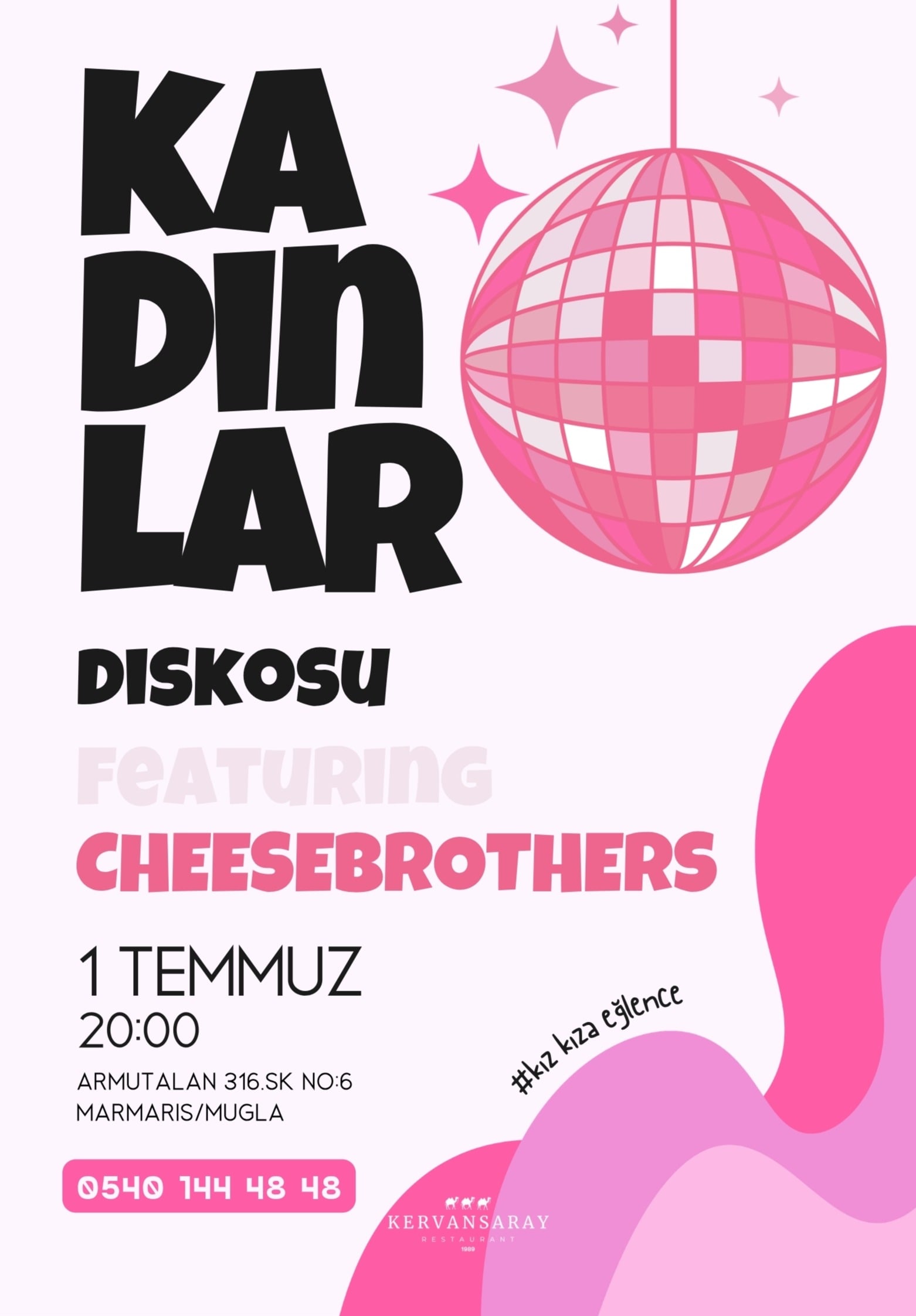Kervansaray’da Cheese Brothers ile Kadınlara Özel Disko