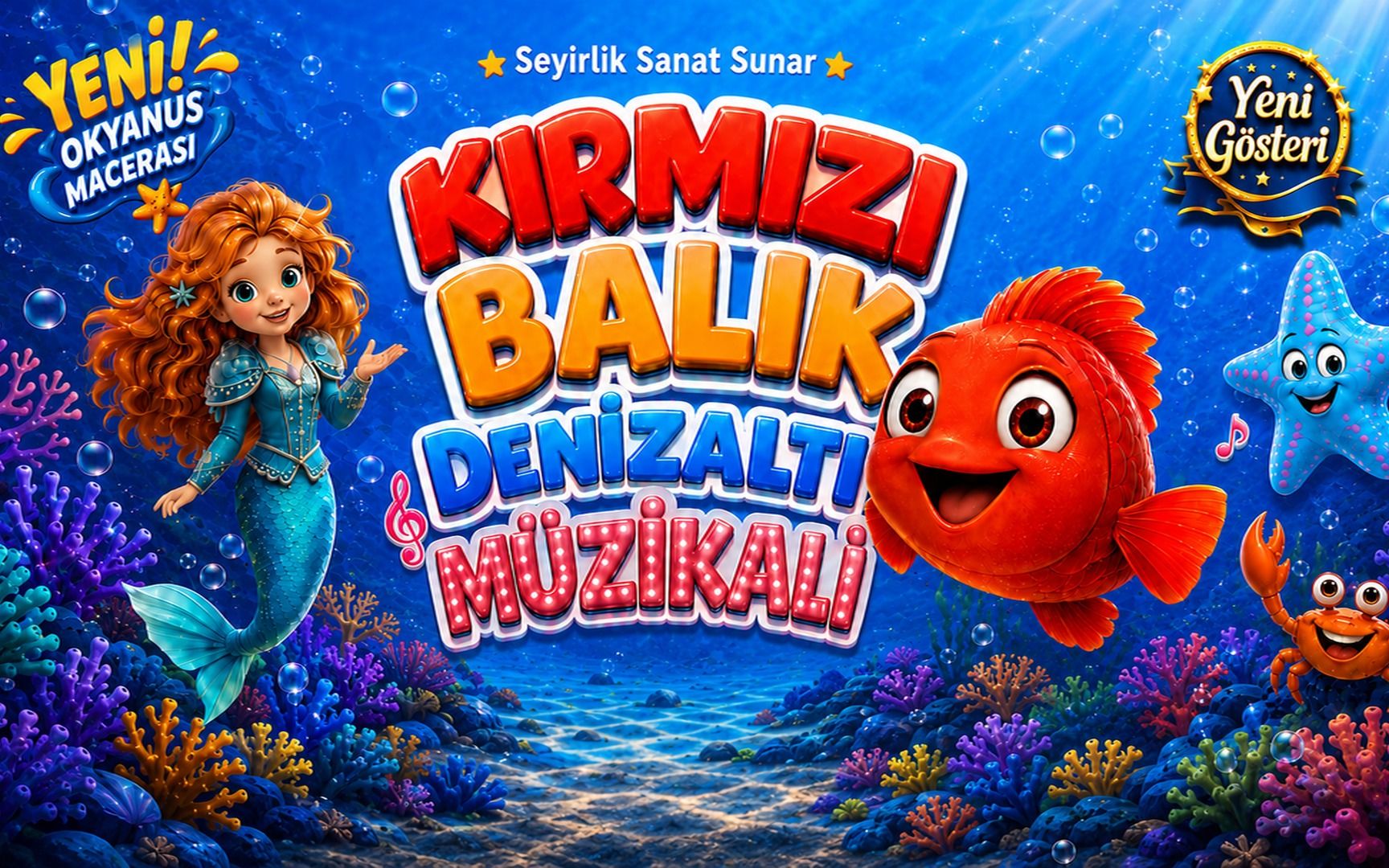 Kırmızı Balık Denizaltı Müzikali Çocuk Tiyatrosu