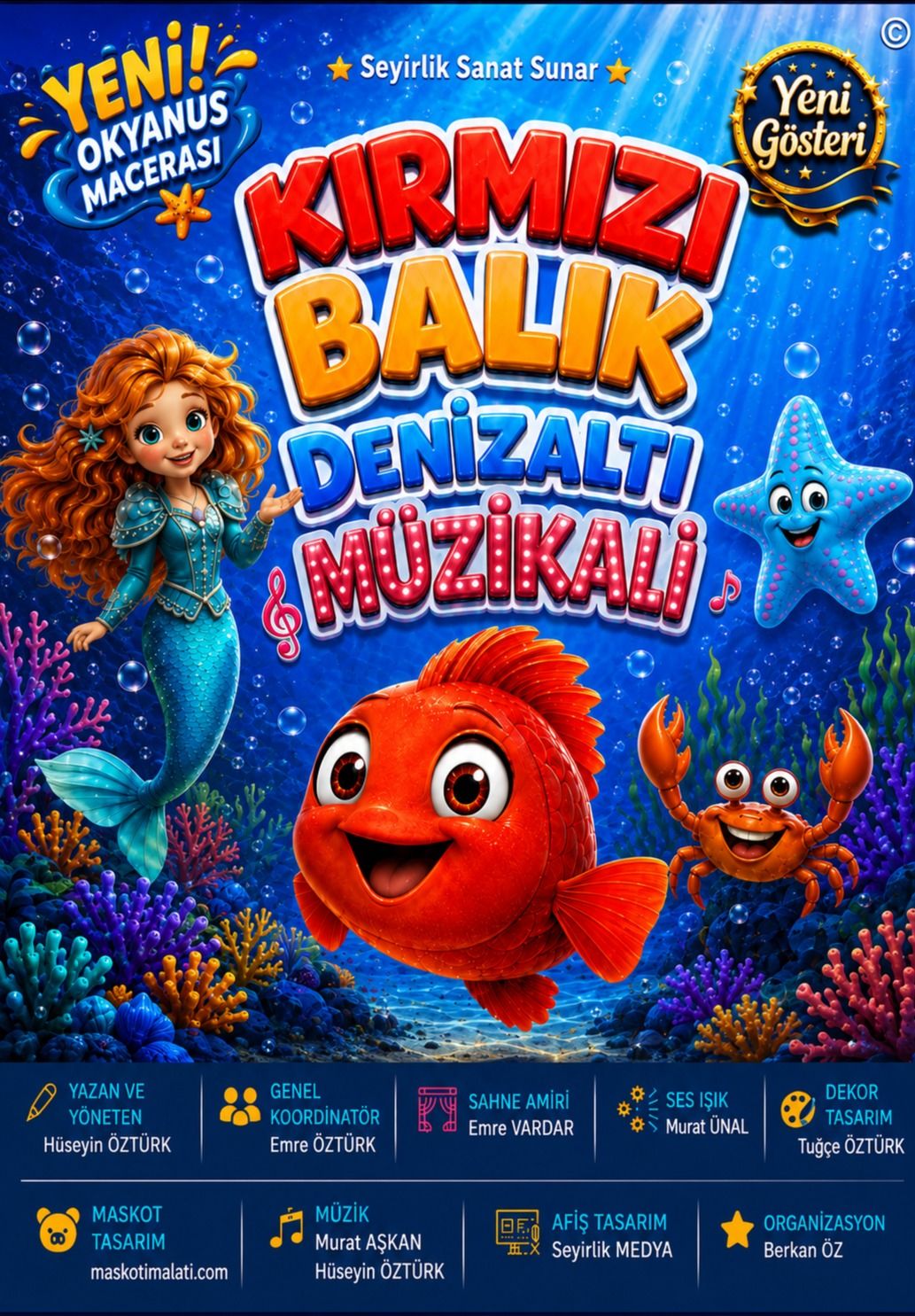 Kırmızı Balık Denizaltı Müzikali Çocuk Tiyatrosu
