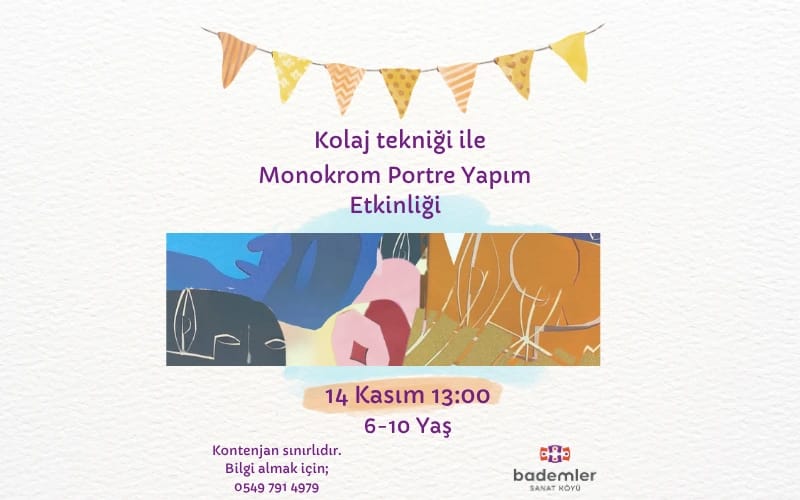 Kolaj Tekniği ile Monokrom Portre Yapım Etkinliği