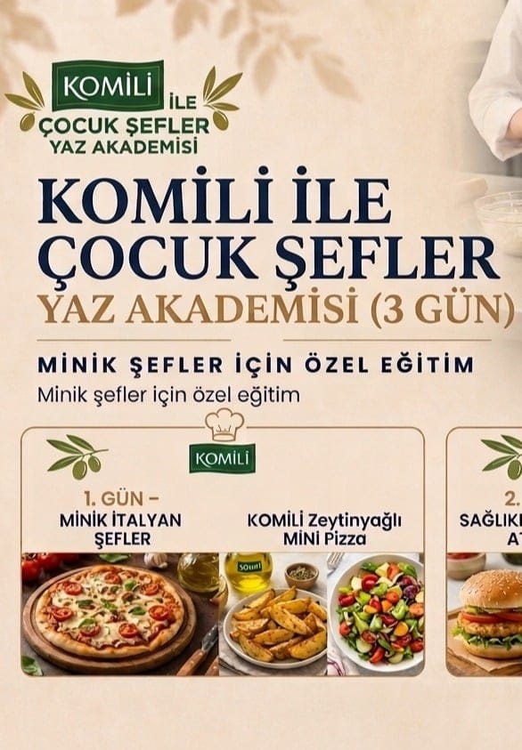 KOMİLİ İLE ÇOCUK ŞEFLER YAZ AKADEMİSİ ( 07-10 YAŞ )