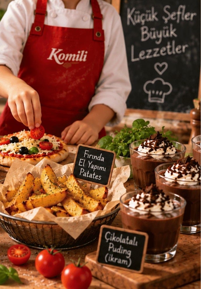 KOMİLİ ZEYTİNYAĞI İLE ÇOCUK ŞEFLER MUTFAKTA ( 07-10 YAŞ ) 