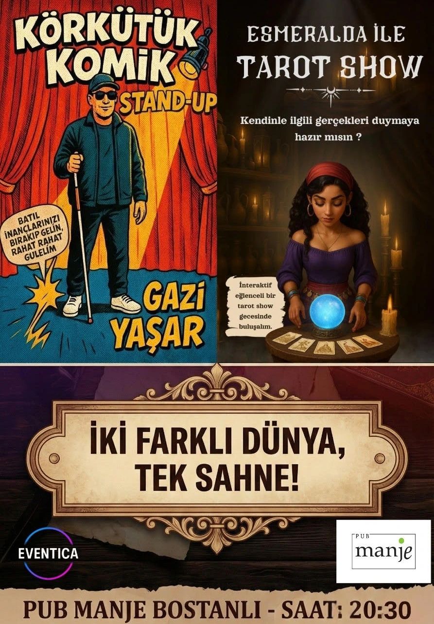 Körkütük Komik & Esmeralda ile Tarot Show