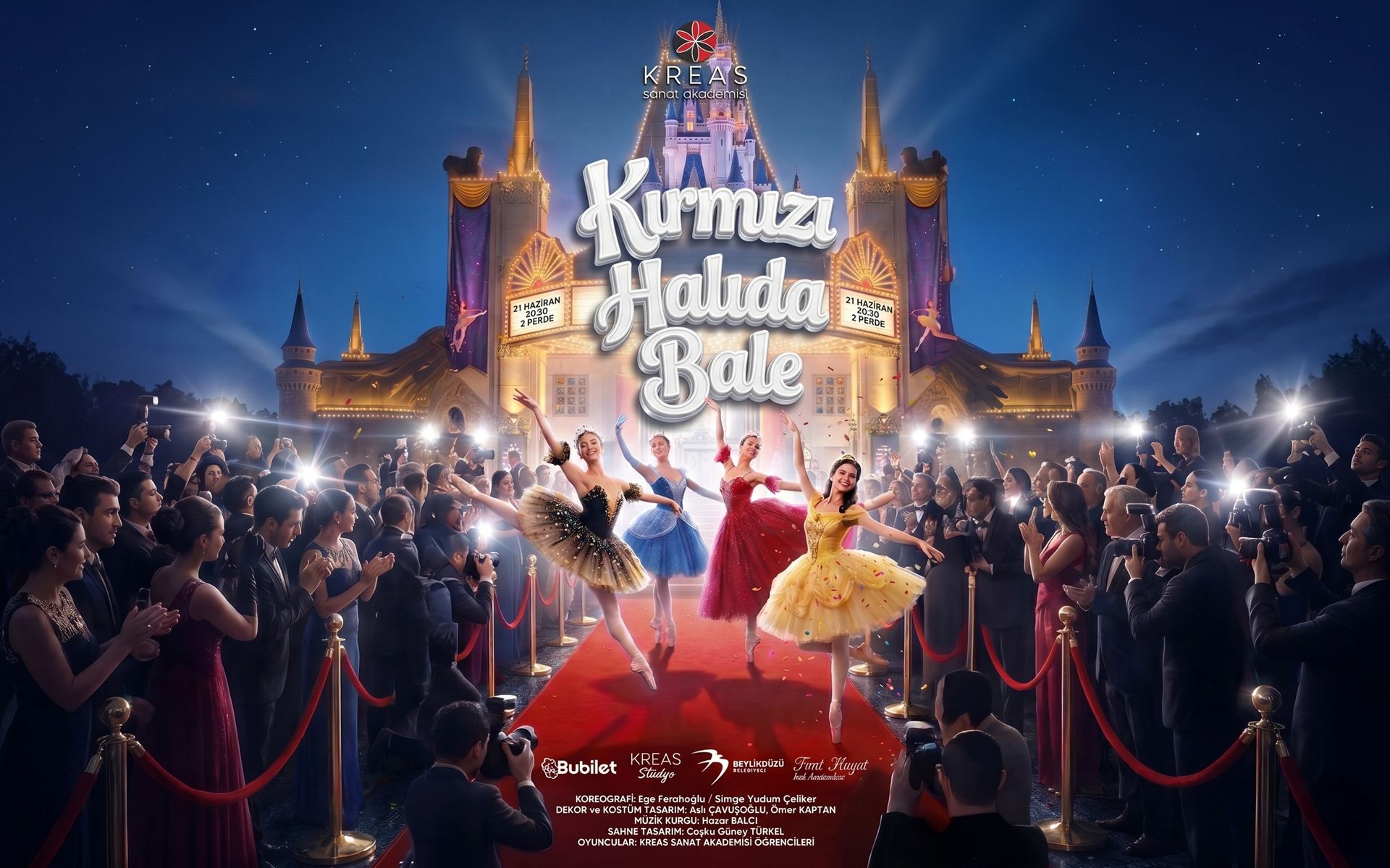 KREAS SANAT AKADEMİSİ KIRMIZI HALIDA BALE