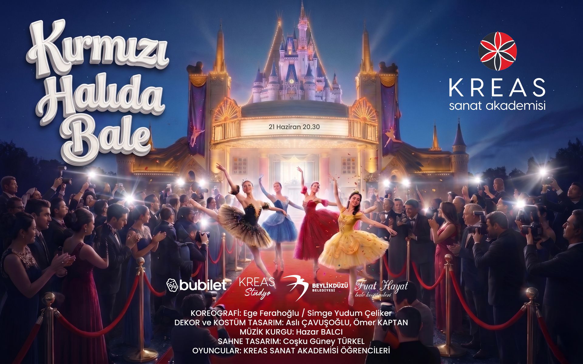 KREAS SANAT AKADEMİSİ KIRMIZI HALIDA BALE