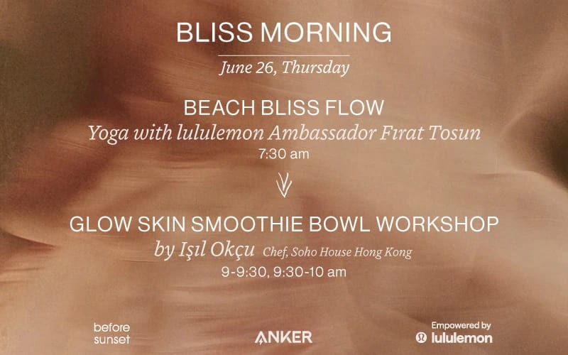 lululemon X Before Sunset: Bliss Morning