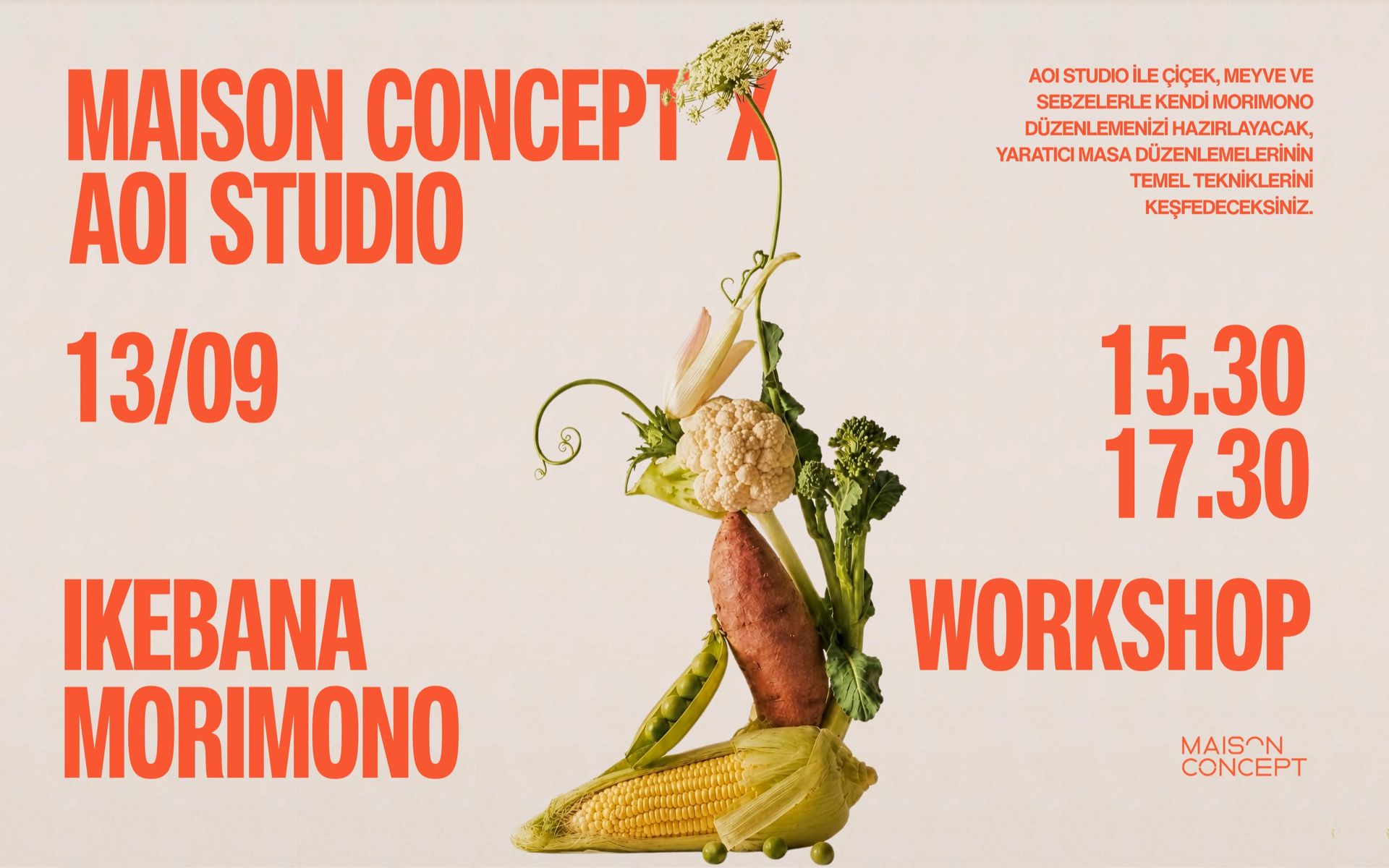 Maison Concept X Aoi Studio Ikebana / Morimono Workshop