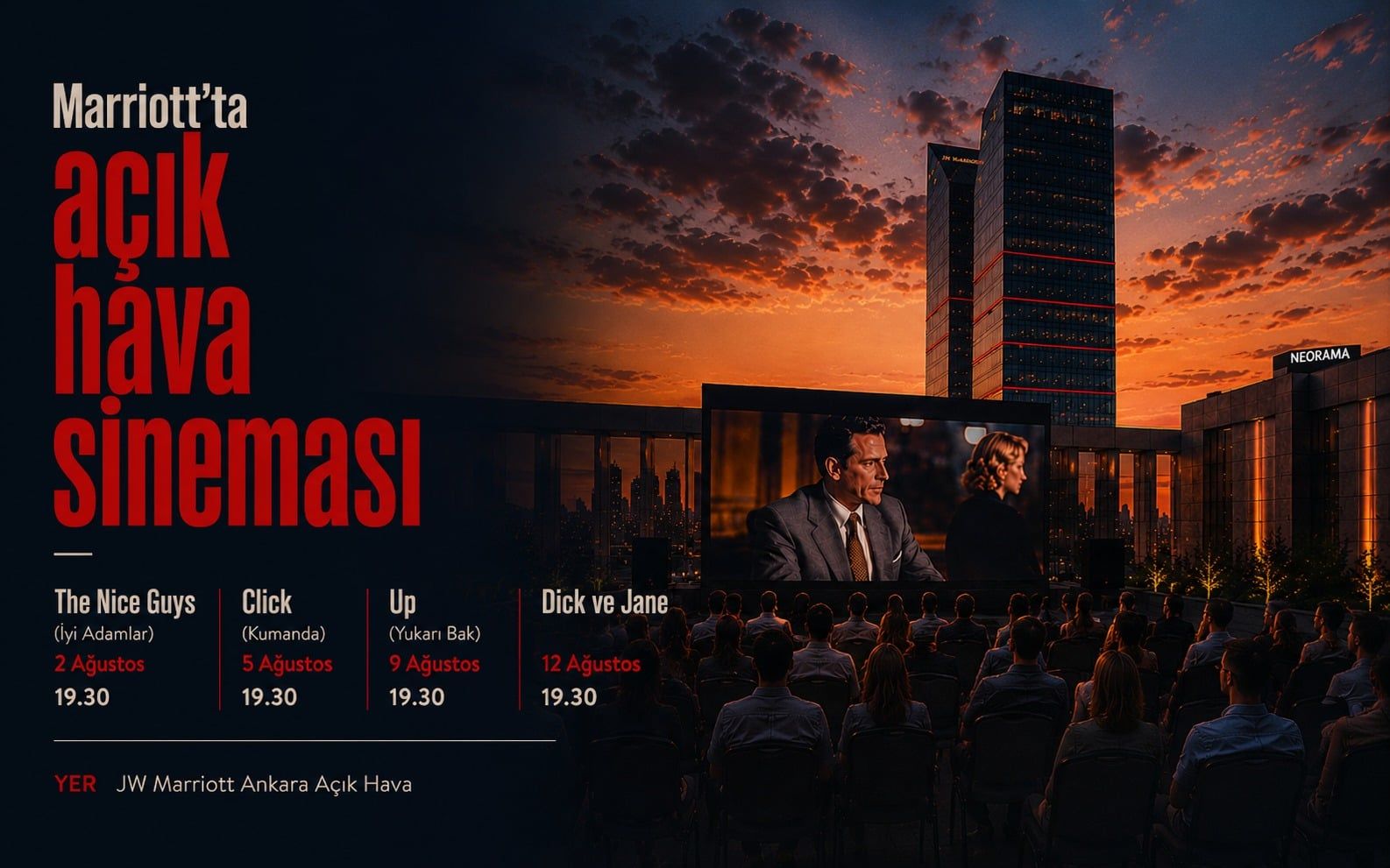 Marriott’ta Açık Hava Sineması