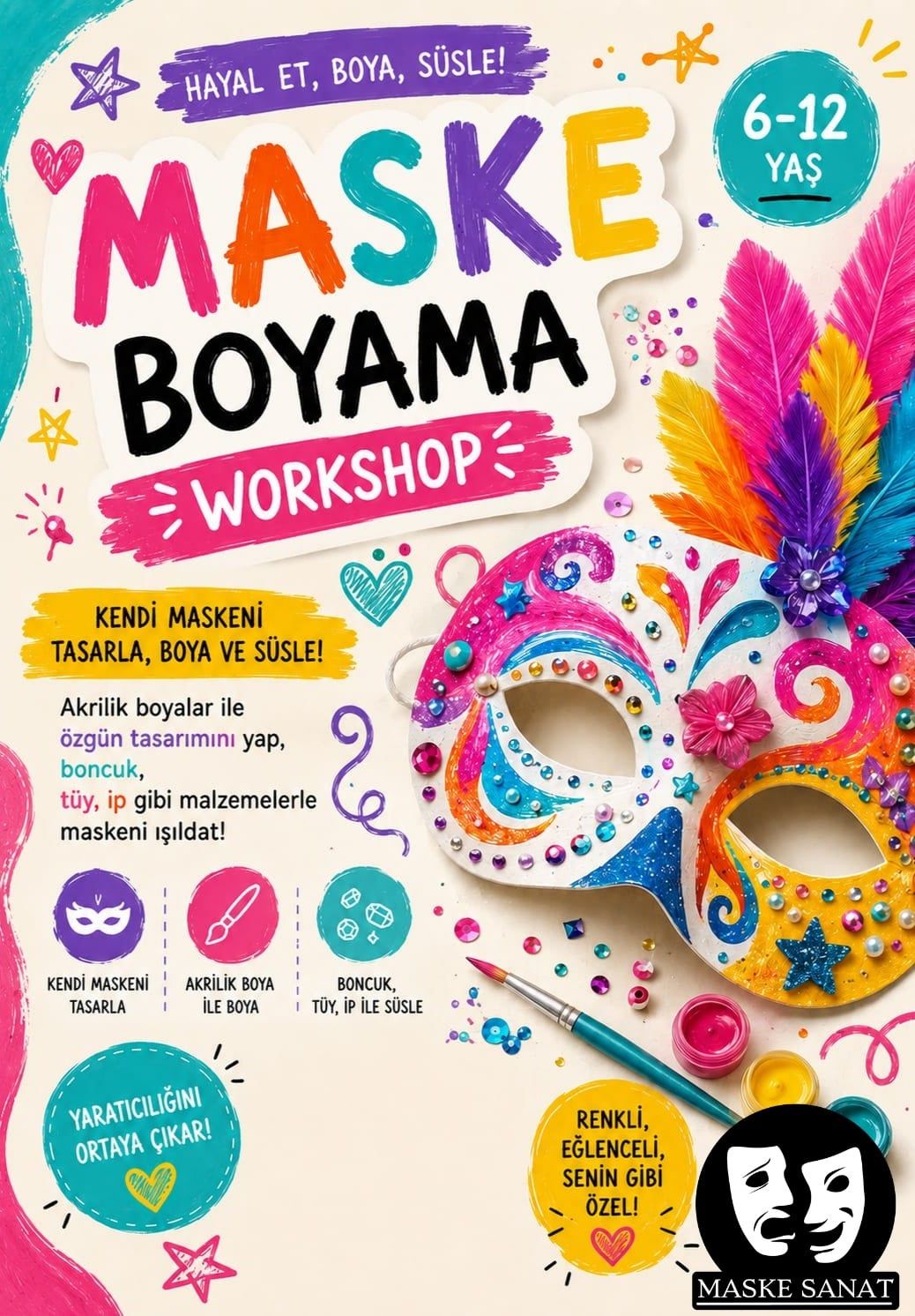 Maske Boyama Atölyesi