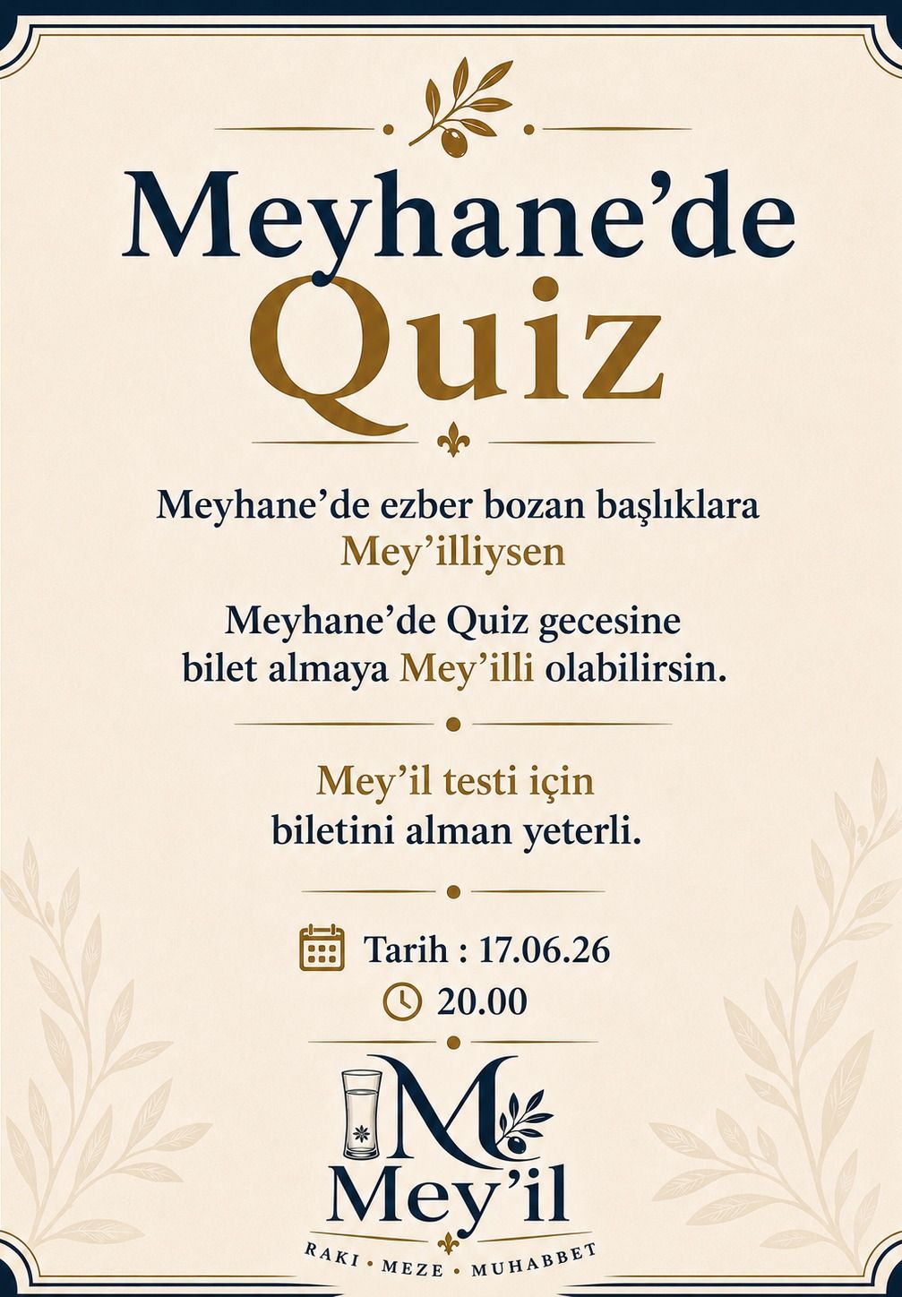 Meyhane’de Quiz