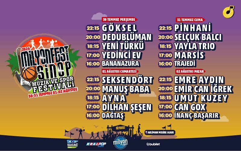 Milyonfest Sinop - 2026